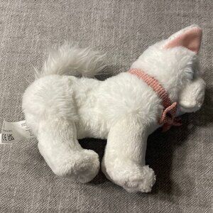 Our Generation Battat White Cat Plush 6" Stuffed Animal Toy Pink Collar!